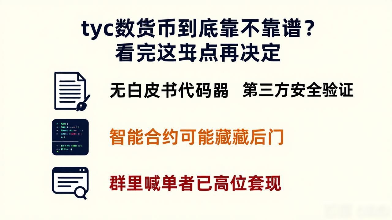 tyc数字货币到底靠不靠谱?看完这几点再决定