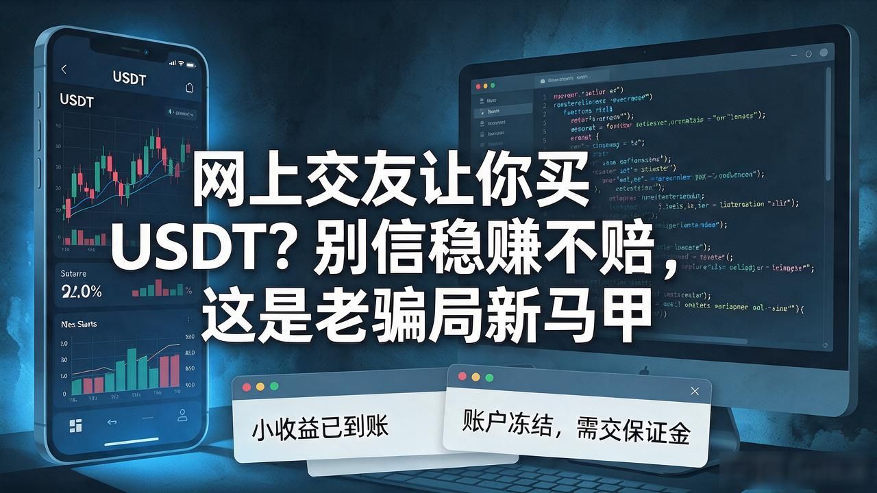 网上交友让你买USDT?别信"稳赚不赔",这是老骗局新马甲
