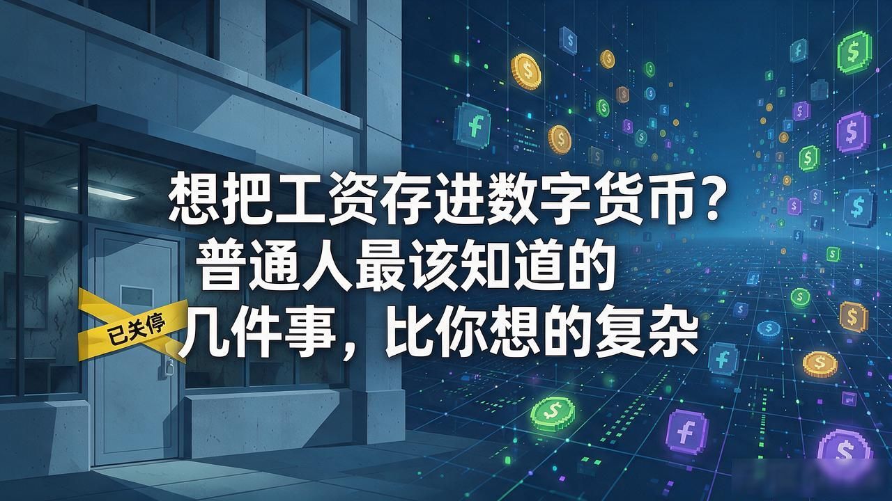 想把工资存进数字货币?普通人最该知道的几件事,比你想的复杂