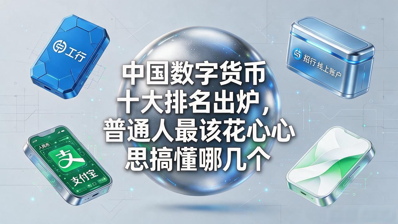 中国数字货币十大排名出炉,普通人最该花心思搞懂哪几个