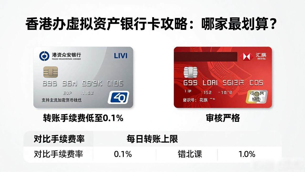 香港办虚拟资产银行卡攻略:哪家最划算?