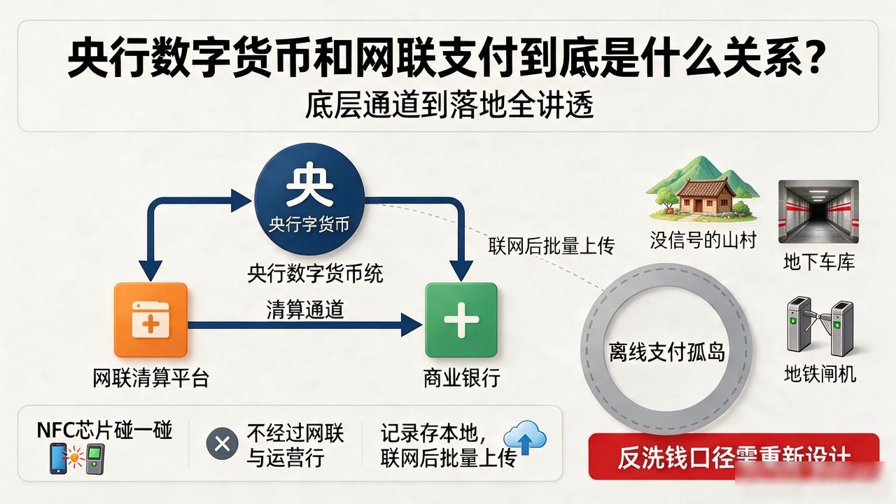 央行数字货币和网联支付到底是什么关系?底层通道到落地全讲透