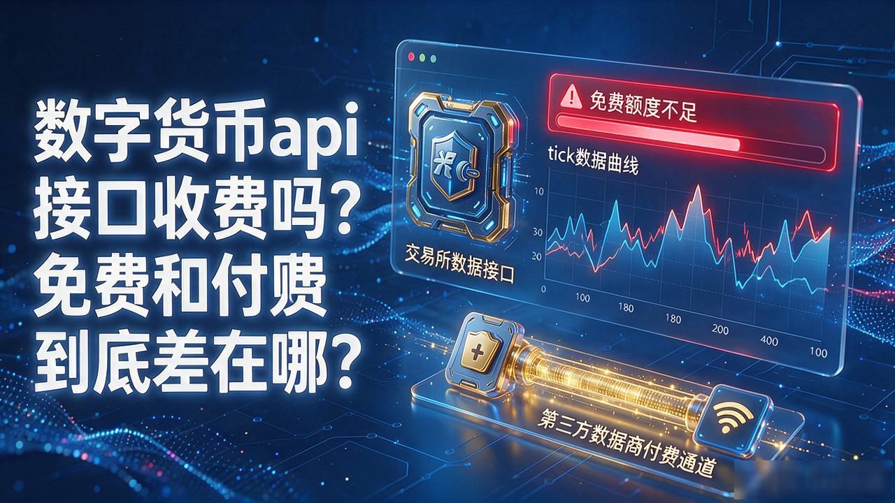 数字货币api接口收费吗?免费和付费到底差在哪
