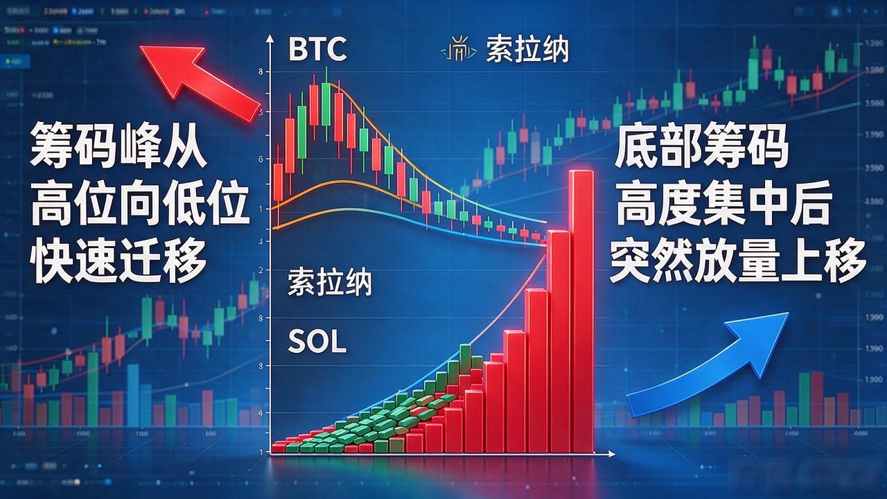 筹码分布用在数字货币上靠谱吗?主力吸筹出货信号一次讲透