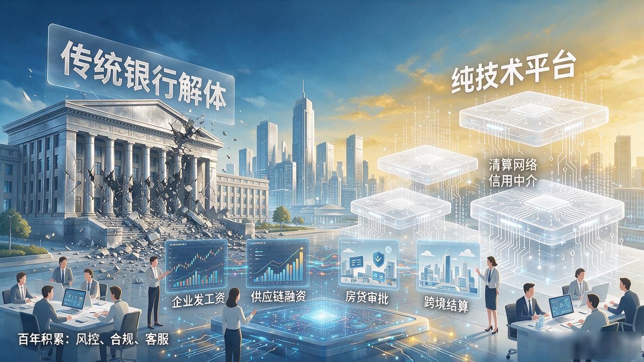 央行数字货币全面流通后,传统商业银行真的会走到解体那一步吗