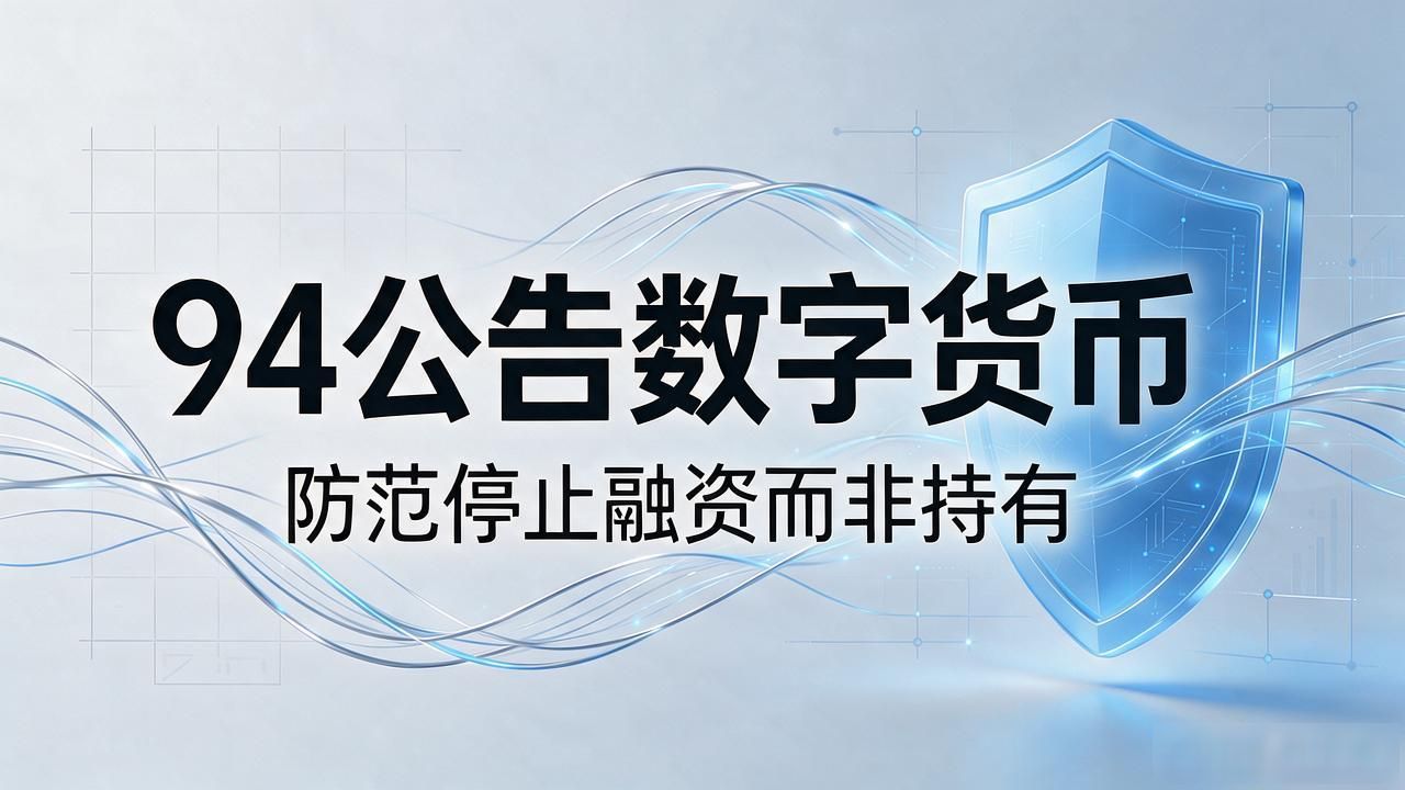 94公告数字货币,跟了八年的人说几句实话