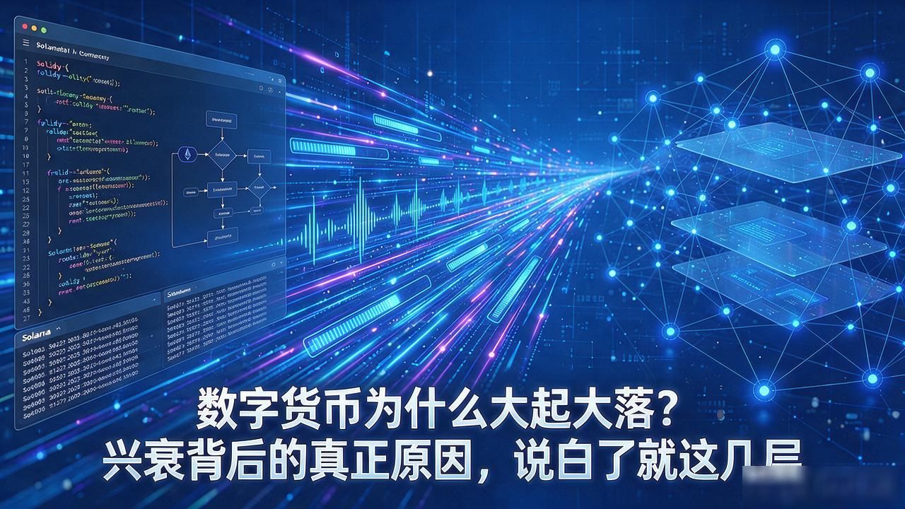 数字货币为什么大起大落?兴衰背后的真正原因,说白了就这几层