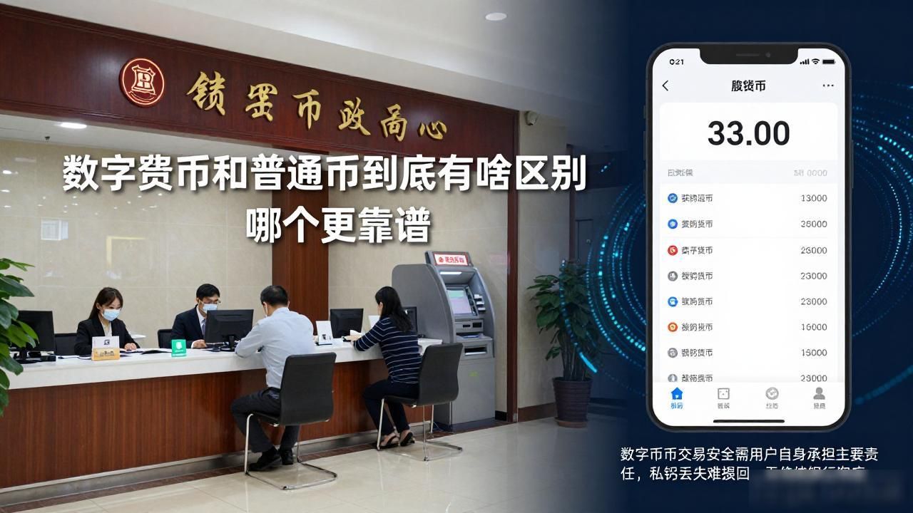 数字货币和普通币到底有啥区别 哪个更靠谱