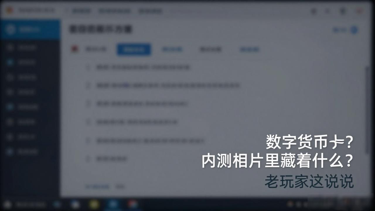 数字货币内测相片里藏着什么?老玩家这样说