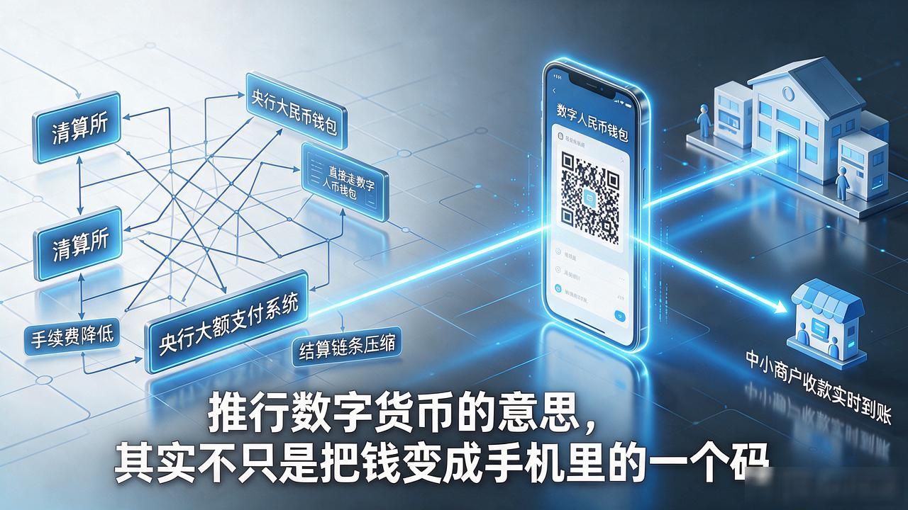 推行数字货币的意思,其实不只是把钱变成手机里的一个码