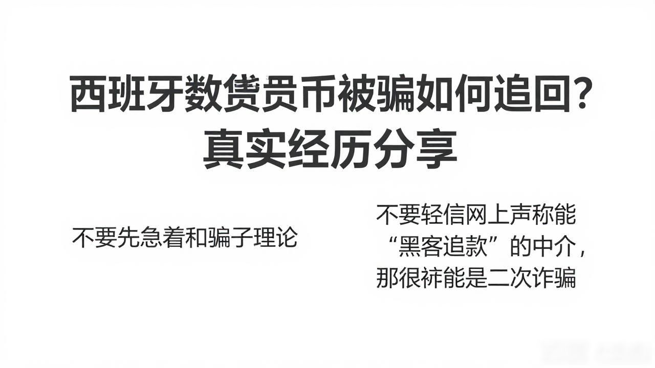 西班牙数字货币被骗如何追回?真实经历分享