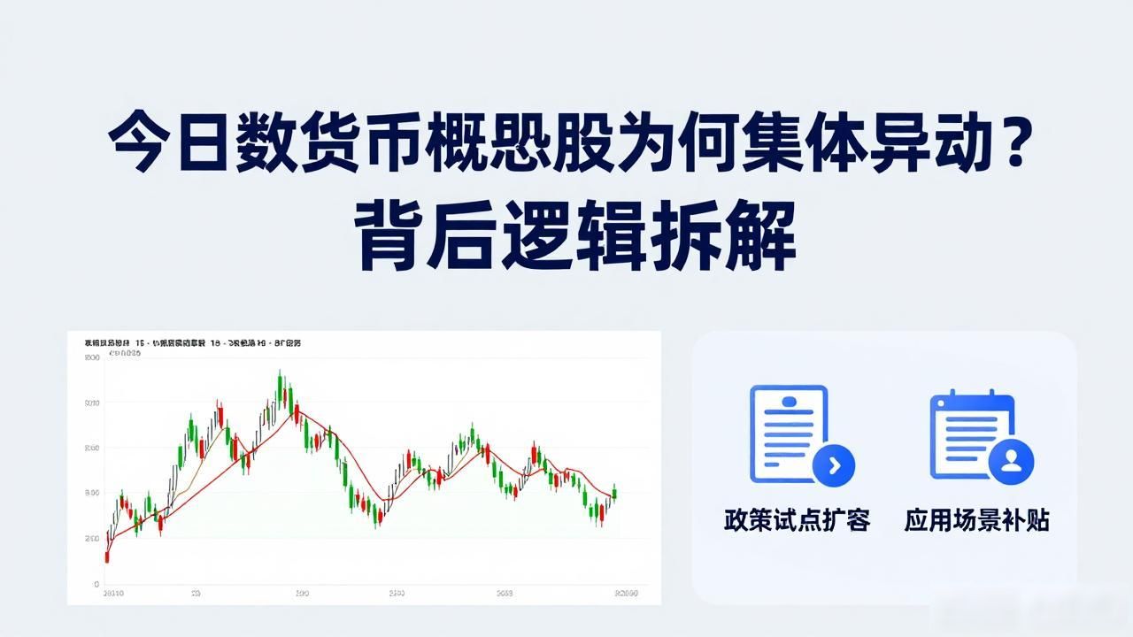 今日数字货币概念股为何集体异动?背后逻辑拆解