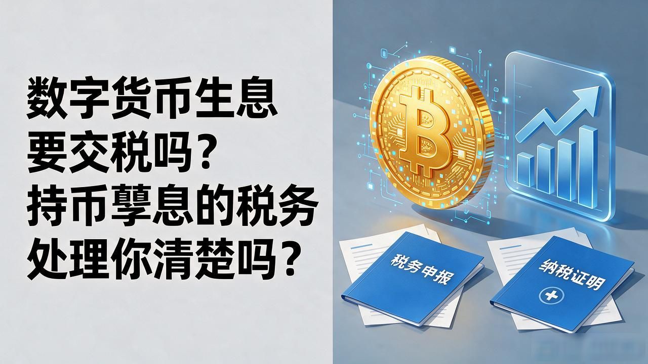 数字货币生息要交税吗?持币孳息的税务处理你清楚吗